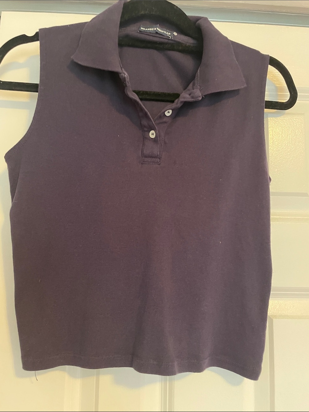Brandy Melville Sleeveless Polo Top in Blue.  Plus two bonus tops included!